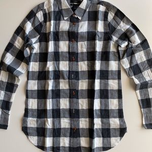 *NEW* J. Crew Tall boy shirt in mini buffalo check shirt size 4T